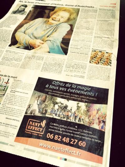 Ouest France et presse océan ce matin #pubnanteffect