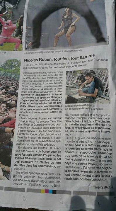 Hellfest ouest France ce matin
